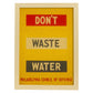 Poster vintage. Cartel vintage. "No gastes agua".-Artwork-Nacnic-A3-Marco Madera clara-Nacnic Estudio SL