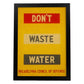 Poster vintage. Cartel vintage. "No gastes agua".-Artwork-Nacnic-A4-Marco Negro-Nacnic Estudio SL