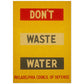 Poster vintage. Cartel vintage. "No gastes agua".-Artwork-Nacnic-A4-Sin marco-Nacnic Estudio SL