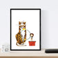 Posters con ilustraciones del circo. Acobata Payaso Tigre Mago.-Artwork-Nacnic-Nacnic Estudio SL