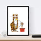 Posters con ilustraciones del circo. Forzudo Oso en bici Elefante acrobata y leon .-Artwork-Nacnic-Nacnic Estudio SL