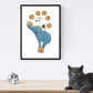 Posters con ilustraciones del circo. Forzudo Oso en bici Elefante acrobata y leon .-Artwork-Nacnic-Nacnic Estudio SL