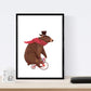 Posters con ilustraciones del circo. Forzudo Oso en bici Elefante acrobata y leon .-Artwork-Nacnic-Nacnic Estudio SL