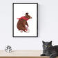 Posters con ilustraciones del circo. Leon Acobata Elefante meditando Oso en bici y elefante mago acrobata.-Artwork-Nacnic-Nacnic Estudio SL