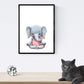 Posters con ilustraciones del circo. Leon Acobata Elefante meditando Oso en bici y elefante mago acrobata.-Artwork-Nacnic-Nacnic Estudio SL