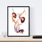 Posters con ilustraciones del circo. Leon Acobata Mago y contorsionistas.-Artwork-Nacnic-Nacnic Estudio SL