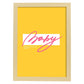 Posters con mensajes felices ilustrados. Lámina de decoración 'Baby' con frases motivadoras y llenas de energia.-Artwork-Nacnic-A4-Marco Madera clara-Nacnic Estudio SL