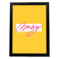 Posters con mensajes felices ilustrados. Lámina de decoración 'Baby' con frases motivadoras y llenas de energia.-Artwork-Nacnic-A4-Marco Negro-Nacnic Estudio SL