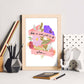 Posters con mensajes felices ilustrados. Lámina de decoración 'Be Free' con frases motivadoras y llenas de energia.-Artwork-Nacnic-Nacnic Estudio SL
