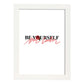 Posters con mensajes felices ilustrados. Lámina de decoración 'Be Yourself' con frases motivadoras y llenas de energia.-Artwork-Nacnic-A3-Marco Blanco-Nacnic Estudio SL