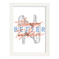 Posters con mensajes felices ilustrados. Lámina de decoración 'Better' con frases motivadoras y llenas de energia.-Artwork-Nacnic-A3-Marco Blanco-Nacnic Estudio SL