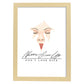 Posters con mensajes felices ilustrados. Lámina de decoración 'DonT Look Back' con frases motivadoras y llenas de energia.-Artwork-Nacnic-A4-Marco Madera clara-Nacnic Estudio SL