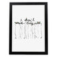Posters con mensajes felices ilustrados. Lámina de decoración 'Don'T Need Fashion' con frases motivadoras y llenas de energia.-Artwork-Nacnic-A4-Marco Negro-Nacnic Estudio SL