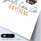 Posters con mensajes felices ilustrados. Lámina de decoración 'Girls Can Do Anything 2' con frases motivadoras y llenas de energia.-Artwork-Nacnic-Nacnic Estudio SL