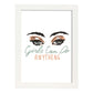Posters con mensajes felices ilustrados. Lámina de decoración 'Girls Can Do Anything 2' con frases motivadoras y llenas de energia.-Artwork-Nacnic-A3-Marco Blanco-Nacnic Estudio SL