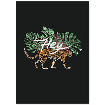 Posters con mensajes felices ilustrados. Lámina de decoración 'Hey' con frases motivadoras y llenas de energia.-Artwork-Nacnic-A4-Sin marco-Nacnic Estudio SL