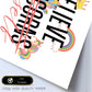 Posters con mensajes felices ilustrados. Lámina de decoración 'I Believe In Myself' con frases motivadoras y llenas de energia.-Artwork-Nacnic-Nacnic Estudio SL