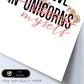 Posters con mensajes felices ilustrados. Lámina de decoración 'I Believe In Unicorns' con frases motivadoras y llenas de energia.-Artwork-Nacnic-Nacnic Estudio SL