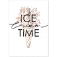 Posters con mensajes felices ilustrados. Lámina de decoración 'Ice Cream Time' con frases motivadoras y llenas de energia.-Artwork-Nacnic-A4-Sin marco-Nacnic Estudio SL
