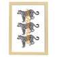 Posters con mensajes felices ilustrados. Lámina de decoración 'Leopard' con frases motivadoras y llenas de energia.-Artwork-Nacnic-A3-Marco Madera clara-Nacnic Estudio SL