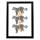 Posters con mensajes felices ilustrados. Lámina de decoración 'Leopard' con frases motivadoras y llenas de energia.-Artwork-Nacnic-A3-Marco Negro-Nacnic Estudio SL