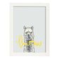 Posters con mensajes felices ilustrados. Lámina de decoración 'Llama 2' con frases motivadoras y llenas de energia.-Artwork-Nacnic-A4-Marco Blanco-Nacnic Estudio SL