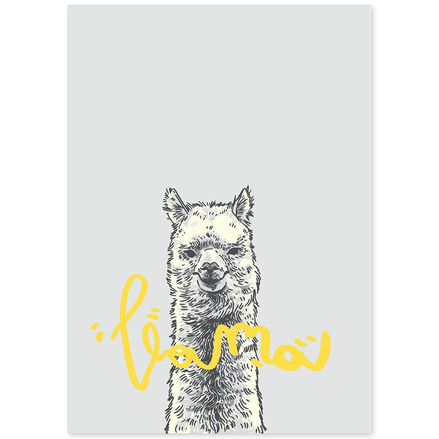 Posters con mensajes felices ilustrados. Lámina de decoración 'Llama 2' con frases motivadoras y llenas de energia.-Artwork-Nacnic-A4-Sin marco-Nacnic Estudio SL