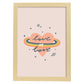 Posters con mensajes felices ilustrados. Lámina de decoración 'Love Is Love' con frases motivadoras y llenas de energia.-Artwork-Nacnic-A3-Marco Madera clara-Nacnic Estudio SL