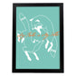 Posters con mensajes felices ilustrados. Lámina de decoración 'My Tribe' con frases motivadoras y llenas de energia.-Artwork-Nacnic-A3-Marco Negro-Nacnic Estudio SL