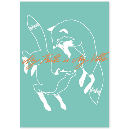 Posters con mensajes felices ilustrados. Lámina de decoración 'My Tribe' con frases motivadoras y llenas de energia.-Artwork-Nacnic-A4-Sin marco-Nacnic Estudio SL