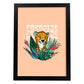 Posters con mensajes felices ilustrados. Lámina de decoración 'Paradise' con frases motivadoras y llenas de energia.-Artwork-Nacnic-A4-Marco Negro-Nacnic Estudio SL