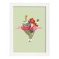 Posters con mensajes felices ilustrados. Lámina de decoración 'Run Like A Girl' con frases motivadoras y llenas de energia.-Artwork-Nacnic-A4-Marco Blanco-Nacnic Estudio SL