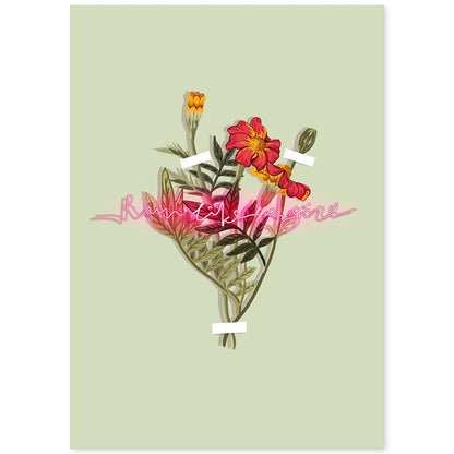 Posters con mensajes felices ilustrados. Lámina de decoración 'Run Like A Girl' con frases motivadoras y llenas de energia.-Artwork-Nacnic-A4-Sin marco-Nacnic Estudio SL