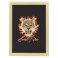 Posters con mensajes felices ilustrados. Lámina de decoración 'Soul Fire' con frases motivadoras y llenas de energia.-Artwork-Nacnic-A3-Marco Madera clara-Nacnic Estudio SL