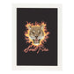 Posters con mensajes felices ilustrados. Lámina de decoración 'Soul Fire' con frases motivadoras y llenas de energia.-Artwork-Nacnic-A4-Marco Blanco-Nacnic Estudio SL