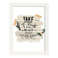 Posters con mensajes felices ilustrados. Lámina de decoración 'Take A Risk' con frases motivadoras y llenas de energia.-Artwork-Nacnic-A3-Marco Blanco-Nacnic Estudio SL