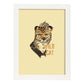 Posters con mensajes felices ilustrados. Lámina de decoración 'Wild Cat' con frases motivadoras y llenas de energia.-Artwork-Nacnic-A3-Marco Blanco-Nacnic Estudio SL
