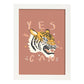 Posters con mensajes felices ilustrados. Lámina de decoración 'Yes You Can' con frases motivadoras y llenas de energia.-Artwork-Nacnic-A4-Marco Blanco-Nacnic Estudio SL