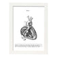 Posters de anatomía en blanco y negro con imágenes del cuerpo humano. Láminas de "Corazón lateral". .-Artwork-Nacnic-A3-Marco Blanco-Nacnic Estudio SL