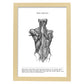 Posters de anatomía en blanco y negro con imágenes del cuerpo humano. Láminas de "Espalda". .-Artwork-Nacnic-A4-Marco Madera clara-Nacnic Estudio SL