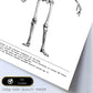 Posters de anatomía en blanco y negro con imágenes del cuerpo humano. Láminas de "Esqueleto". .-Artwork-Nacnic-Nacnic Estudio SL
