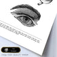 Posters de anatomía en blanco y negro con imágenes del cuerpo humano. Láminas de "Ojos". .-Artwork-Nacnic-Nacnic Estudio SL