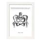 Posters de anatomía en blanco y negro con imágenes del cuerpo humano. Láminas de "Pelvis". .-Artwork-Nacnic-A3-Marco Blanco-Nacnic Estudio SL