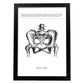 Posters de anatomía en blanco y negro con imágenes del cuerpo humano. Láminas de "Pelvis". .-Artwork-Nacnic-A3-Marco Negro-Nacnic Estudio SL