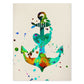 Posters de animales marinos con diseño acuarela. Lámina Ancla, impresa con textura acuarela, para-Artwork-Nacnic-A4-Sin marco-Nacnic Estudio SL