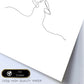Posters de dibujos y bocetos a una linea. Lámina nordica de Beso de pareja.-Artwork-Nacnic-Nacnic Estudio SL