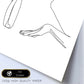 Posters de dibujos y bocetos a una linea. Lámina nordica de Mujer esperando.-Artwork-Nacnic-Nacnic Estudio SL