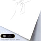 Posters de dibujos y bocetos a una linea. Lámina nordica de Pareja besandose 2.-Artwork-Nacnic-Nacnic Estudio SL