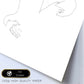 Posters de dibujos y bocetos a una linea. Lámina nordica de Pareja sensual.-Artwork-Nacnic-Nacnic Estudio SL