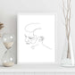 Posters de dibujos y bocetos a una linea. Lámina nordica de Rostro masculino 6.-Artwork-Nacnic-Nacnic Estudio SL